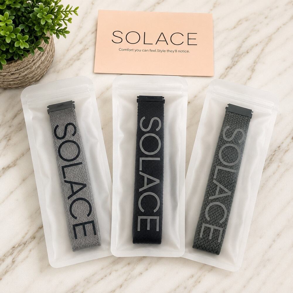 Solace Bands Outlander Adapt 20mm Smartwatch Bands Lot of 3 New Open Box